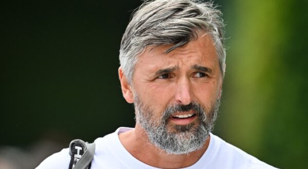 Goran Ivanisevic, the coach of Serbia's Novak Djokovic, reacts as he arrives to take part in a training session prior to the start of the 2023 Wimbledon Championships at The All England Tennis Club in Wimbledon, southwest London, on July 2, 2023.,Image: 786744710, License: Rights-managed, Restrictions: RESTRICTED TO EDITORIAL USE, Model Release: no, Credit line: Glyn KIRK / AFP / Profimedia
