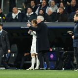 (L-R) Luka Modric, Carlo Ancelotti (Real), MARCH 6, 2024 - Football / Soccer : UEFA Champions League Round of 16 2nd leg match between Real Madrid CF 1-1 RB Leipzig at the Estadio Santiago Bernabeu in Madrid, Spain. (Photo by Mutsu Kawamori/AFLO),Image: 854808251, License: Rights-managed, Restrictions: No third party sales, Model Release: no, Credit line: Mutsu Kawamori / AFLO / Profimedia
