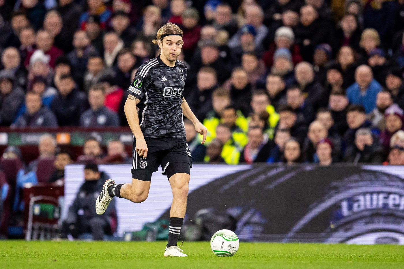 Ajax defender Borna Sosa during the UEFA Europa Conference League, Round of 16, 2nd leg football match between Aston Villa and Ajax on 14 March 2024 at Villa Park in Birmingham, England - Photo Manjit Narotra / ProSportsImages / DPPI,Image: 857017635, License: Rights-managed, Restrictions: Hungary Out UK Out, Model Release: no, Credit line: Manjit Narotra / AFP / Profimedia