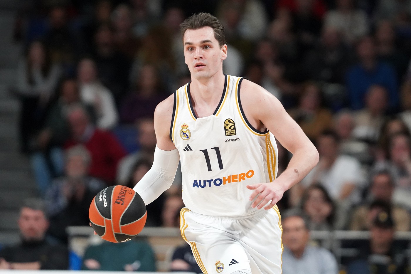 Real Madrid's Mario Hezonja during Euroleague match, Regular Season, Round 32. March 29, 2024.,Image: 861311150, License: Rights-managed, Restrictions: *** World Rights Except France, Germany, Japan, and Spain *** DEUOUT ESPOUT FRAOUT JPNOUT, Model Release: no, Credit line: Alter Photos / ddp USA / Profimedia