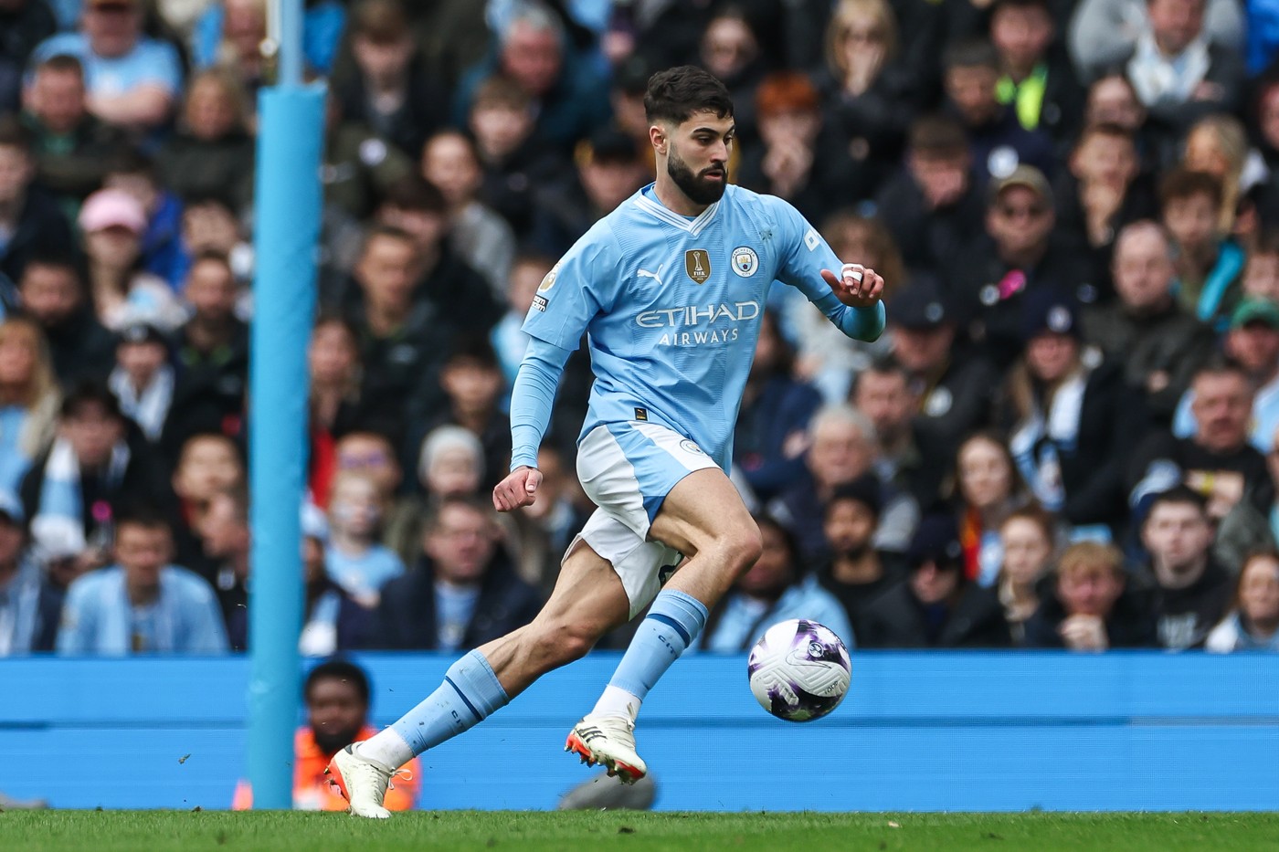 March 31, 2024, London, England, United Kingdom: JoÅ¡ko Gvardiol of Manchester City in action during the Premier League match Manchester City vs Arsenal at Etihad Stadium, Manchester, United Kingdom, 31st March 2024.,Image: 861437175, License: Rights-managed, Restrictions: , Model Release: no, Credit line: Mark Cosgrove / Zuma Press / Profimedia