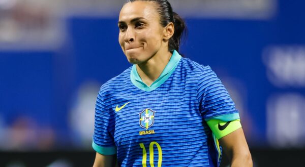 Atlanta, USA, April 6th 2024: Marta 10 Brazil looks on during the 2024 SheBelieves Cup football match between Brazil and Canada at Mercedes-Benz Stadium in Atlanta, United States. Asher Greene Copyright: xAsherxGreenex/xSPPx spp-en-AsGrSp-20240406_SPP_SheBelievesCup_AG1_0162,Image: 863403732, License: Rights-managed, Restrictions: PUBLICATIONxNOTxINxBRAxMEX, Credit images as "Profimedia/ IMAGO", Model Release: no, Credit line: Asher Greene / SPP / imago sportfotodienst / Profimedia