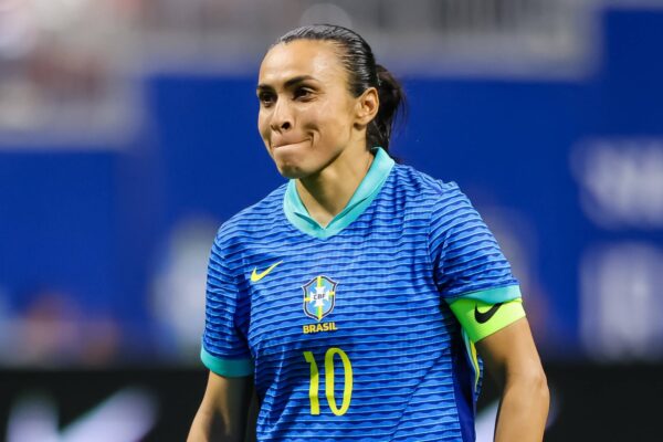 Atlanta, USA, April 6th 2024: Marta 10 Brazil looks on during the 2024 SheBelieves Cup football match between Brazil and Canada at Mercedes-Benz Stadium in Atlanta, United States. Asher Greene Copyright: xAsherxGreenex/xSPPx spp-en-AsGrSp-20240406_SPP_SheBelievesCup_AG1_0162,Image: 863403732, License: Rights-managed, Restrictions: PUBLICATIONxNOTxINxBRAxMEX, Credit images as 