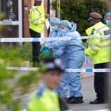Forensic investigators in Laing Close in Hainault, north east London, after a 13-year-old boy died after being stabbed and a sword-wielding man arrested following an attack on members of the public and two police officers. Picture date: Tuesday April 30, 2024.,Image: 869120762, License: Rights-managed, Restrictions: , Model Release: no, Credit line: Jordan Pettitt / PA Images / Profimedia