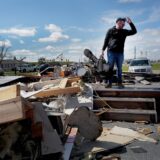 WINCHESTER, INDIANA - MARCH 15: Pastor Matthew Holloway surveys damage to his church after the structure was leveled by a tornado on March 15, 2024 in Winchester, Indiana. At least three people have been reported dead after a series of tornadoes ripped through the Midwest yesterday.   Scott Olson,Image: 857196919, License: Rights-managed, Restrictions: , Model Release: no, Credit line: SCOTT OLSON / Getty images / Profimedia