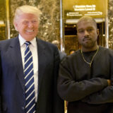 FILE - In this Dec. 13, 2016, file photo, President-elect Donald Trump and Kanye West pose for a picture in the lobby of Trump Tower in New York. West has deleted tweets posted on Dec. 13, 2016, explaining the meeting. (AP Photo/Seth Wenig, File)