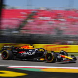 epa11350089 Red Bull Racing driver Max Verstappen of Netherlands in action during the third practice session for the Formula One Grand Prix of the Emilia Romagna in Imola, Italy, 18 May 2024. The 2024 Formula 1 Grand Prix of the Emilia Romagna is held at the Autodromo Internazionale Enzo e Dino Ferrari racetrack on 19 May.  EPA/DANILO DI GIOVANNI