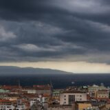 16.4.2024.., Rijeka - Olujni udari vjetra na rijeckom podrucju. Photo: Nel Pavletic/PIXSELL