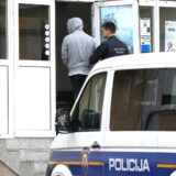 26.03.2024., Sibenik - Privodjenje jednog od osumnjicenih za napad ispred caffe bara "Delta" gdje je nasmrt pretucen 54-godisnjak. Photo: Dusko Jaramaz/PIXSELL