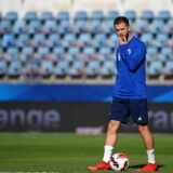 Bosnia-Herzegovina's midfielder Miralem Pjanic looks as he attends a training session at the Meineau stadium in Strasbourg, on August 31, 2021 on the eve of the FIFA World Cup Qatar 2022 qualification Group D football match between France and Bosnia-Herzegovina.,Image: 629656072, License: Rights-managed, Restrictions: , Model Release: no, Credit line: FRANCK FIFE / AFP / Profimedia