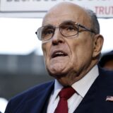 WASHINGTON, DC - DECEMBER 15: Rudy Giuliani, the former personal lawyer for former U.S. President Donald Trump, speaks with reporters outside of the E. Barrett Prettyman U.S. District Courthouse after a verdict was reached in his defamation jury trial on December 15, 2023 in Washington, DC. A jury has ordered Giuliani to pay $148 million in damages to Fulton County election workers Ruby Freeman and Shaye Moss.   Anna Moneymaker,Image: 829851583, License: Rights-managed, Restrictions: , Model Release: no, Credit line: Anna Moneymaker / Getty images / Profimedia