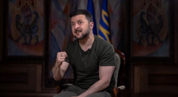 Ukrainian President Volodymyr Zelensky speaks during an interview with AFP at the Presidential Office in Kyiv, on May 17, 2024, amid the Russian invasion of Ukraine.,Image: 874011074, License: Rights-managed, Restrictions: , Model Release: no, Credit line: Roman PILIPEY / AFP / Profimedia