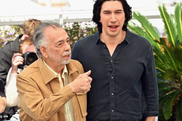 77th International Cannes Film Festival / Festival de Cannes 2024. Day four. Director Francis Ford Coppola (left) and actor Adam Driver during a photocall for director Francis Ford Coppola's film 