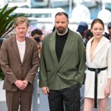 Jesse Plemons, Yorgos Lanthimos and Emma Stone attend the "Kinds Of Kindness" Photocall at the 77th annual Cannes Film Festival at Palais des Festivals on May 18, 2024 in Cannes, France.,Image: 874188035, License: Rights-managed, Restrictions: *** World Rights ***, Model Release: no, Credit line: LiveMedia / ddp USA / Profimedia