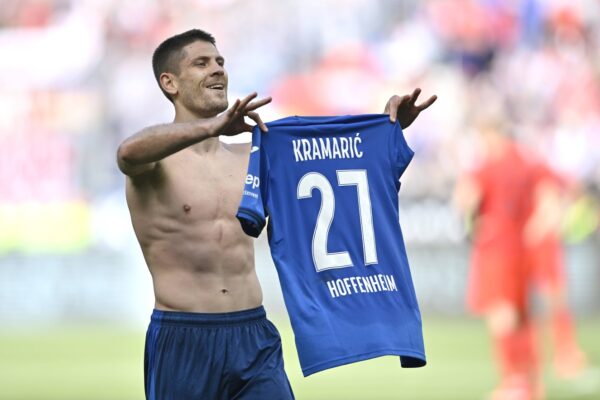 TOR zum 4:2 Andrej Kramaric TSG 1899 Hoffenheim 27 Torjubel mit Trikot Gestik Geste TSG 1899 Hoffenheim vs FC Bayern Muenchen FCB 18.05.2024 DFL REGULATIONS PROHIBIT ANY USE OF PHOTOGRAPHS AS IMAGE SEQUENCES AND/OR QUASI-VIDEO TSG 1899 Hoffenheim vs FC Bayern Muenchen FCB *** GOAL for 4 2 Andrej Kramaric TSG 1899 Hoffenheim 27 Goal celebration with jersey Gesture Gesture TSG 1899 Hoffenheim vs FC Bayern Muenchen FCB 18 05 2024 DFL REGULATIONS PROHIBIT ANY USE OF PHOTOGRAPHS AS IMAGE SEQUENCES AND OR QUASI VIDEO TSG 1899 Hoffenheim vs FC Bayern Muenchen FCB,Image: 874205875, License: Rights-managed, Restrictions: Credit images as 