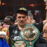 RIYADH, SAUDI ARABIA - MAY 19: Oleksandr Usyk of Ukraine beats Tyson Fury (not seen) of United Kingdom to become the undisputed heavyweight champion of the world at Kingdom Arena in Riyadh, Saudi Arabia on May 19, 2024. Mohammed Saad / Anadolu/ABACAPRESS.COM,Image: 874312517, License: Rights-managed, Restrictions: , Model Release: no, Credit line: AA/ABACA / Abaca Press / Profimedia