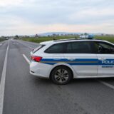 01.05.2023., Velika Gorica - U sudaru motocikla i osobnog automobila na cesti izmedju Velike Gorice i Starog Cica poginuo je vozac motocika. Photo: Zeljko Hladika/PIXSELL
