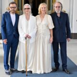 The music group ABBA, Bjorn Ulvaeus, Anni-Frid Lyngstad, Agnetha Faltskog and Benny Andersson pose for a photo after the received the Royal Vasa Order from Sweden's King and Queen during a ceremony at Stockholm Royal Palace on May 31, 2024 for outstanding contributions to Swedish and international music life.,Image: 877878166, License: Rights-managed, Restrictions: Sweden OUT, Model Release: no, Credit line: Henrik Montgomery/TT / AFP / Profimedia