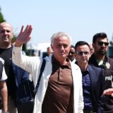ISTANBUL, TURKIYE - JUNE 2: President of Fenerbahce Ali Koc (not seen) welcomes Portuguese head coach Jose Mourinho (C), with whom Fenerbahce announced that they started negotiations, as he arrives in Istanbul, Turkiye on June 2, 2024. Hakan Akgun / Anadolu/ABACAPRESS.COM,Image: 878332609, License: Rights-managed, Restrictions: , Model Release: no, Credit line: AA/ABACA / Abaca Press / Profimedia